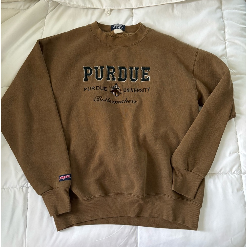 Brown Purdue crewneck